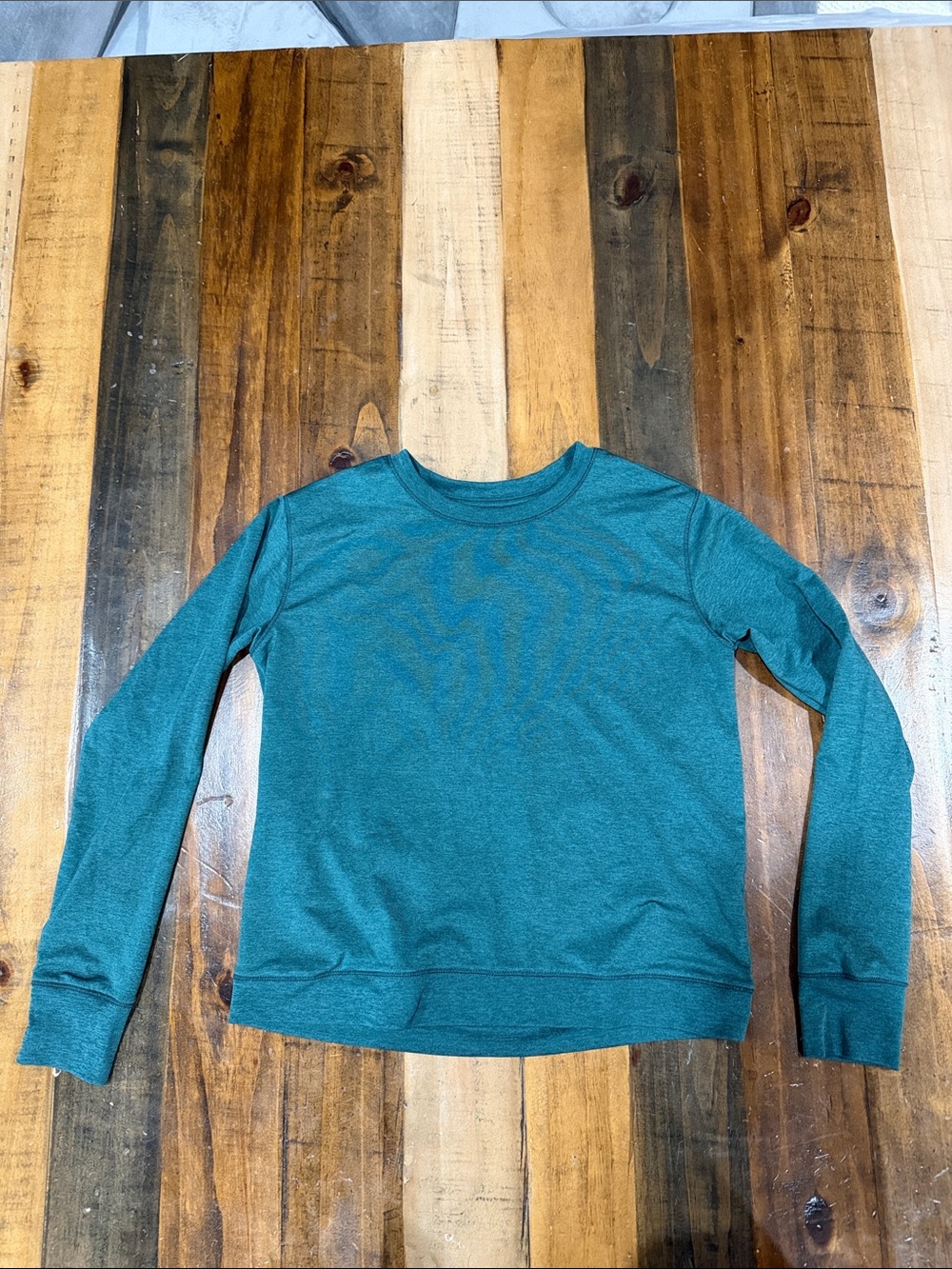 Women’s Long Sleeve Crewneck Tee - Teal